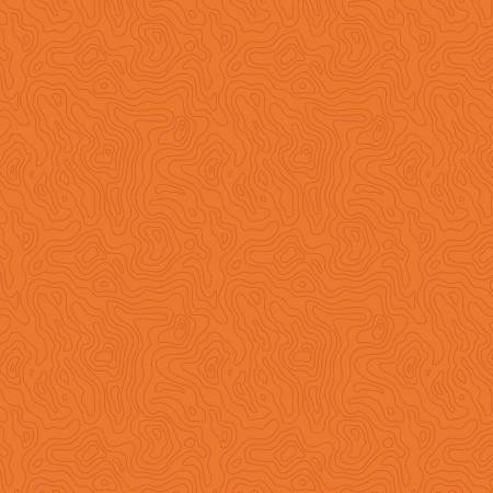 Topo Canyon Orange Patrick Lose Cotton Fabric PL-TOPOCANYON-ORANGE