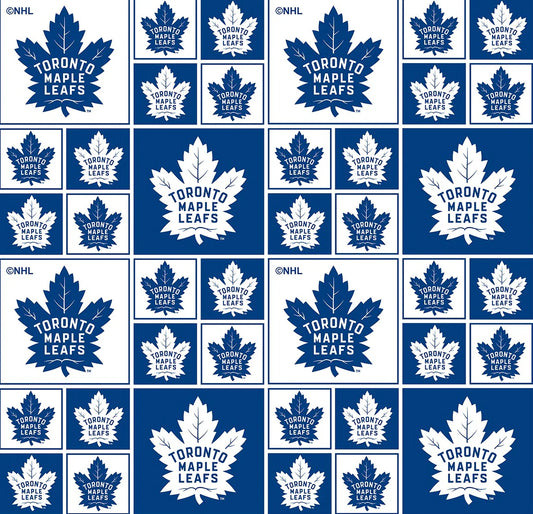 Toronto Maple Leafs NHL Hockey Sykel Enterprises Cotton Fabric NHL-020-MAP