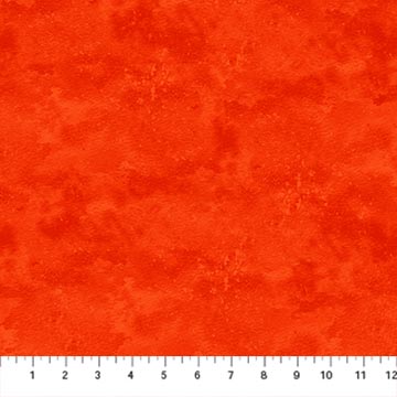 Toscana Texture Fire Coral Orange Blender Deborah Edwards Northcott Cotton Fabric NC-9020-572