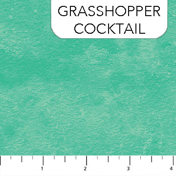Toscana Texture Grasshopper Cocktail Blue Green Deborah Edwards Northcott Studio Cotton Fabric