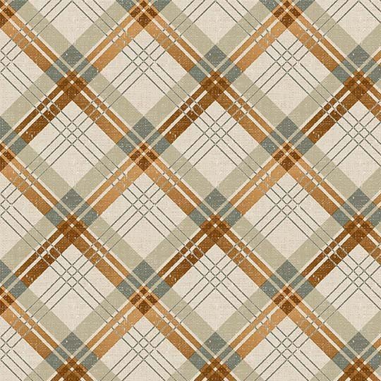 Trailhead Adventure Outdoor Plaid Tan Michael Miller Cotton Fabric MM-DCX12384-TANX-D