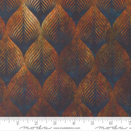 Tranquil Patina Calm Effect Blenders Copper Brown Debbie Maddy Moda Cotton Fabric MD-48118-13