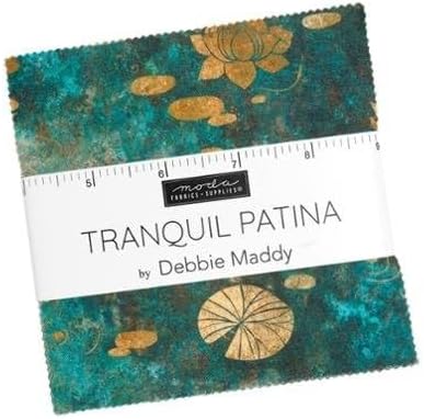 Tranquil Patina 5" Squares Charm Pack 42pcs Debbie Maddy Moda Cotton Fabric MD-48110PP