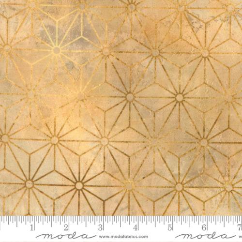 Tranquil Patina Stellar Gleam Geometrics Golden Debbie Maddy Moda Cotton Fabric MD-48115-11