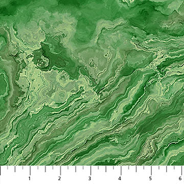 Tranquil Waters Wave Texture Green Deborah Edwards and Melanie Samra Northcott Cotton Fabric NC-DP27210-76