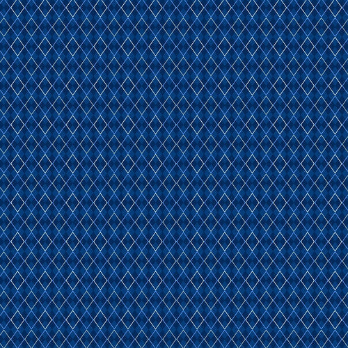 Trendy Pups Argyle Navy Kayomi Harai Studio E Cotton Fabric