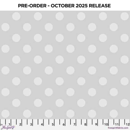 PRE-ORDER | OCT 2025 | True Colors Graywork Pompom Fog Tula Pink Free Spirit Cotton Fabric FS-PWTP118.FOG