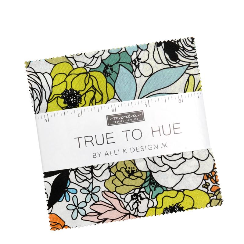 True To Hue 5" Squares Charm Pack 42pcs Alli K Design Moda Cotton Fabric MD-11560PP