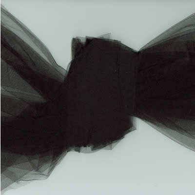 Tulle Black 54 inches wide Foust Textiles Polyester Fabric FT-TULLE54-BLACK