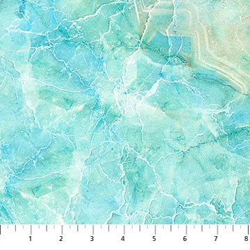 Turtle Bay Light Turquoise sea floor Deborah Edwards Melanie Sarma Northcott Cotton Fabric