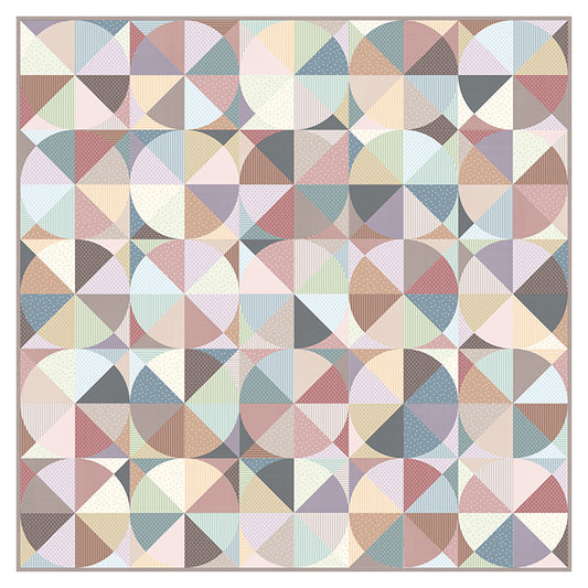 Twice Baked Digital Quilt Sample 70"x70" Holly Clarke Design Nest Collection Figo Fabrics Northcott NC-DQF153