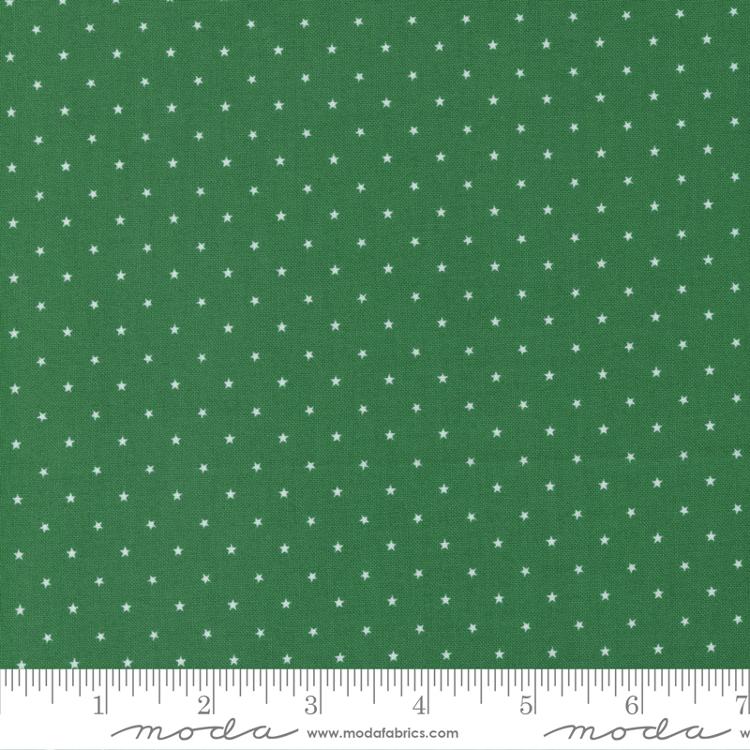 Twinkle Dot Star Evergreen Green April Rosenthal Prairie Grass Moda Cotton Fabric