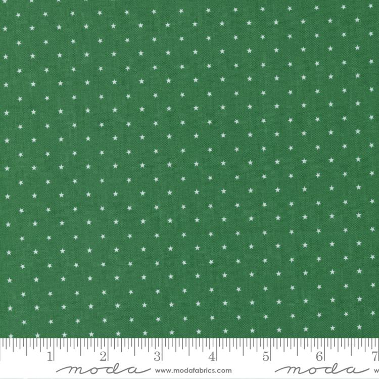 Twinkle Dot Star Evergreen Green April Rosenthal Prairie Grass Moda Cotton Fabric | US Fabric Shop