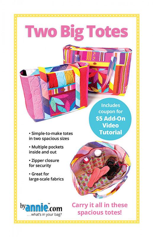 Two Big Totes Bag/Tote Pattern Annie Unrein Patterns By Annie PBA-310