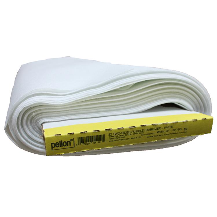 Two Sided Fusible Stabilizer 20" White Pellon Polyester Rayon PELLON-82 Sold By Yard