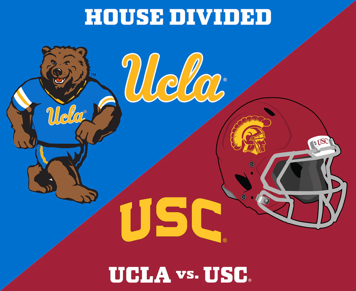 UCLA Vs. University of Southern California House Divided Panel 36" NCA ...
