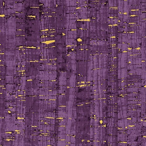 Uncorked Grape Purple Gold Metallic Thread Windham Cotton Fabric