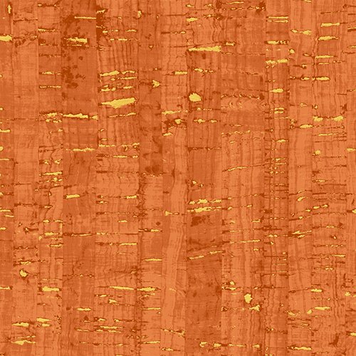 Uncorked Mandarin Orange Metallic Thread Windham Cotton Fabric