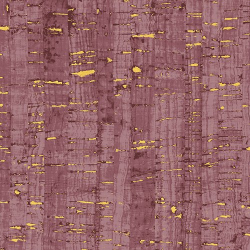 Uncorked Plum Pink Purple Gold Metallic Thread Windham Cotton Fabric