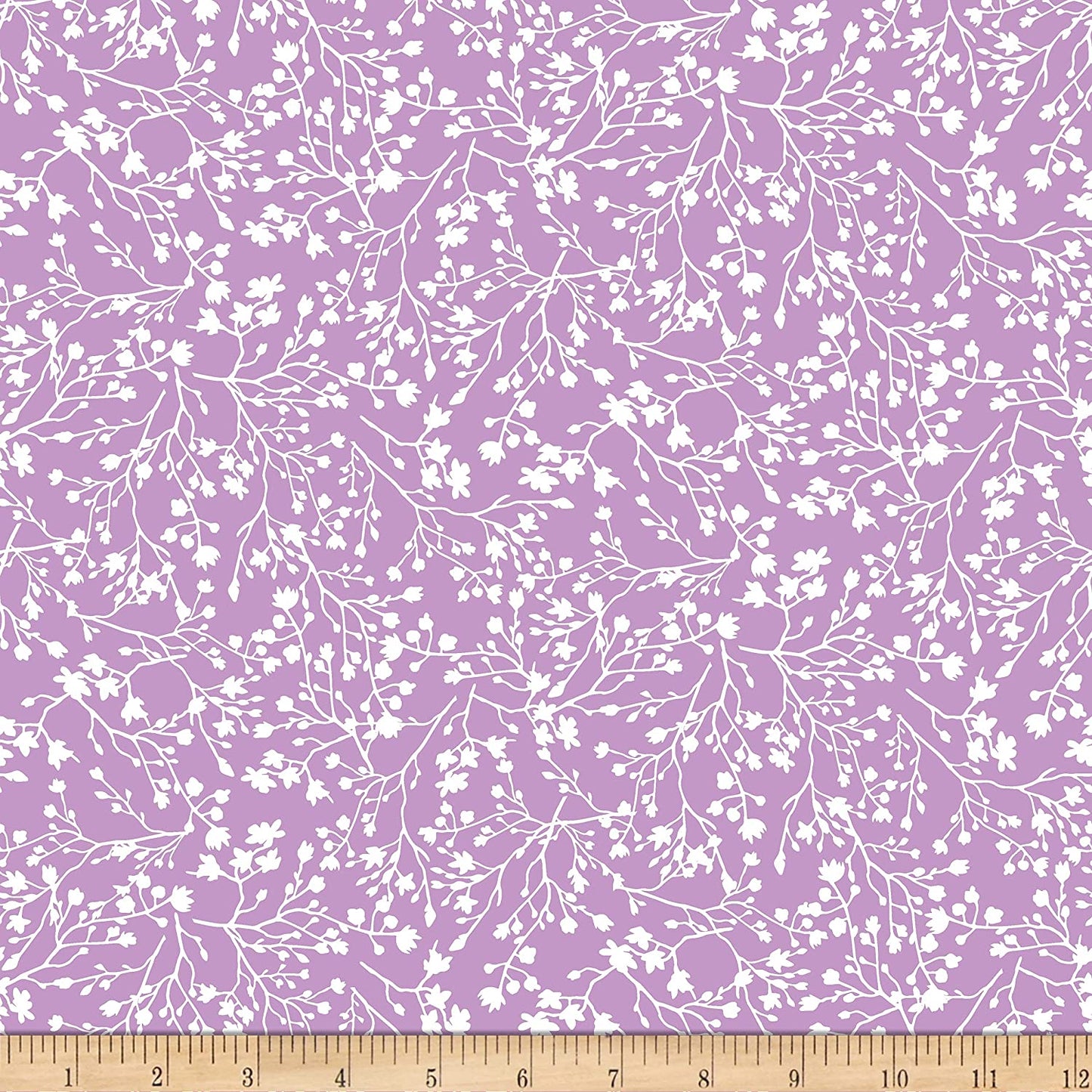 Unicorn Forest Branches Lilac Little Bit of Magic Timeless Treasures Cotton Fabric