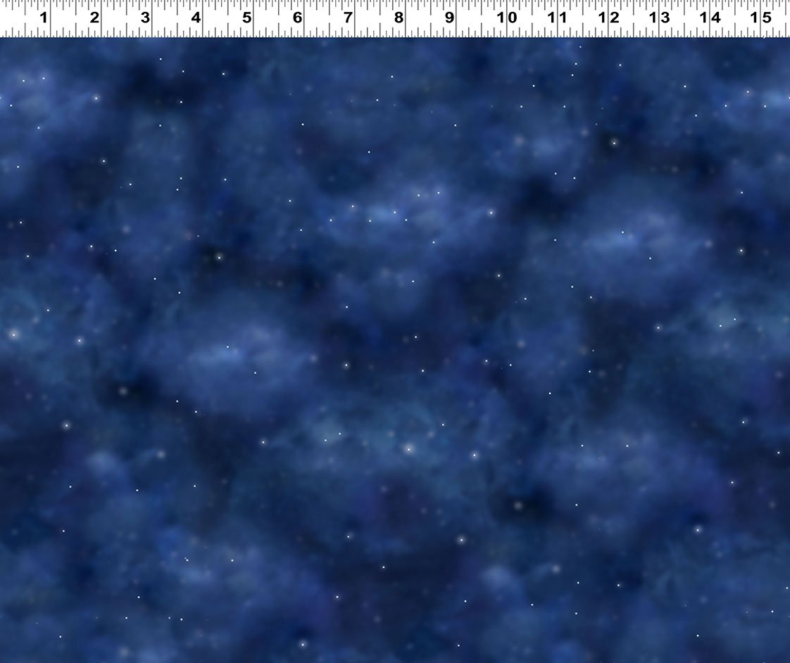 Unicorn Magic Stars Navy Blue Anne Stokes Clothworks Cotton Fabric CLT-Y4714-53 | US Fabric Shop