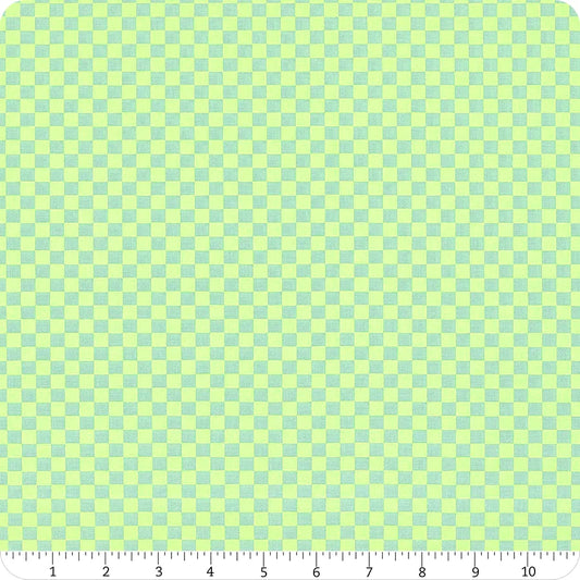 Untamed Check Please Neon Moonbeam Tula Pink Free Spirit Cotton Fabric