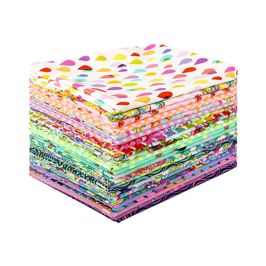Untamed Neon One yard Bundle 24pcs Tula Pink Free Spirit Cotton Fabric