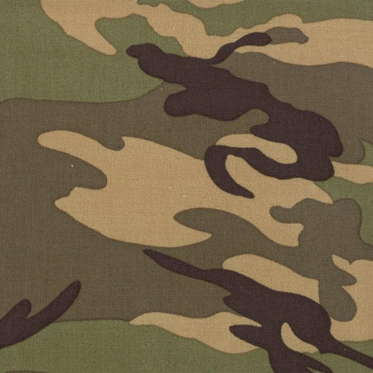 Urban Camo Camouflage Olive Dark Green Urban Chiks Moda Fabrics Cotton Fabric