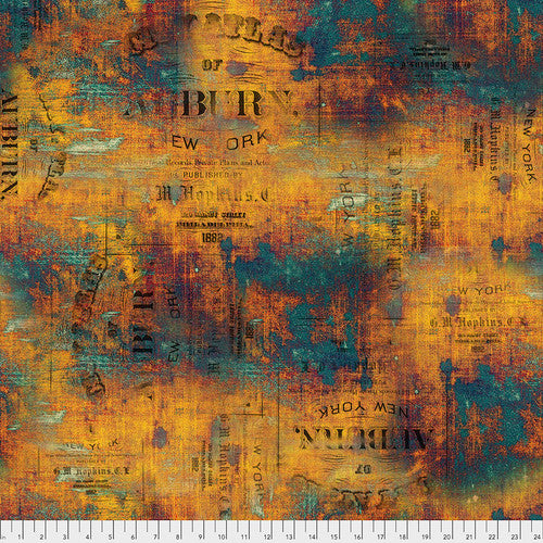 Abandoned  Urban Grunge Patina Tim Holtz Eclectic ElementsFree Spirit Cotton Fabric