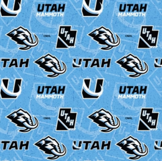 Utah Mammoths NHL Hockey Tone on Tone Sykel Enterprises Cotton Fabric 1199-MAM