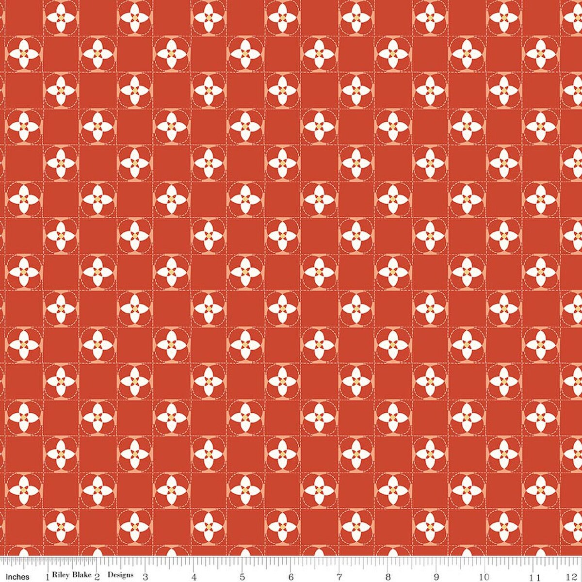 Utah Quilt Squares Orange Kelsey Carlson Riley Blake Designs Cotton Fabric RB-C17023-ORANGE