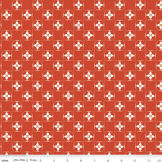 Utah Quilt Squares Orange Kelsey Carlson Riley Blake Designs Cotton Fabric RB-C17023-ORANGE