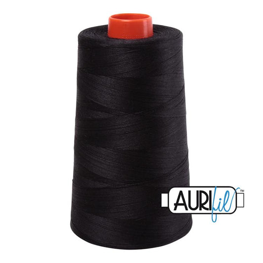 Very Dark Grey Aurifil Longarm Cotton Quilting Thread 50wt 6452yds Cone
