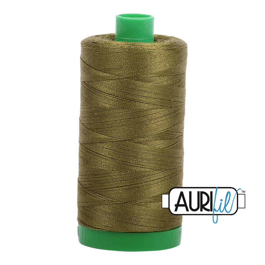 Very Dark Olive Green 40 wt 1094 yd Large Spool Aurifil  Cotton Quilting Thread AF-MK40SC6-2887