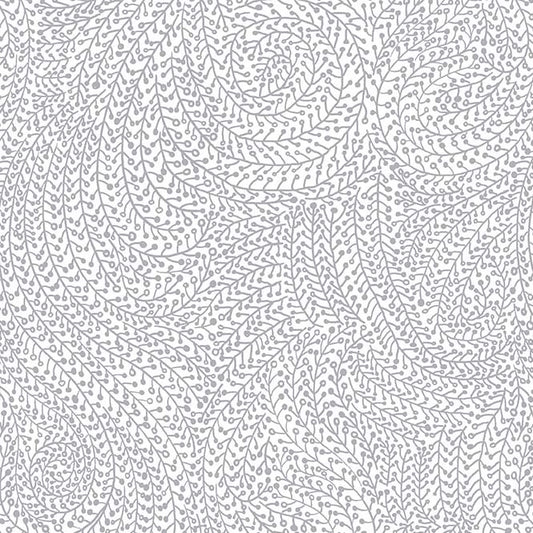 Vine Maze 108" Wideback Gray Michael Miller Cotton Fabric MM-WBX6774-GRAY-D