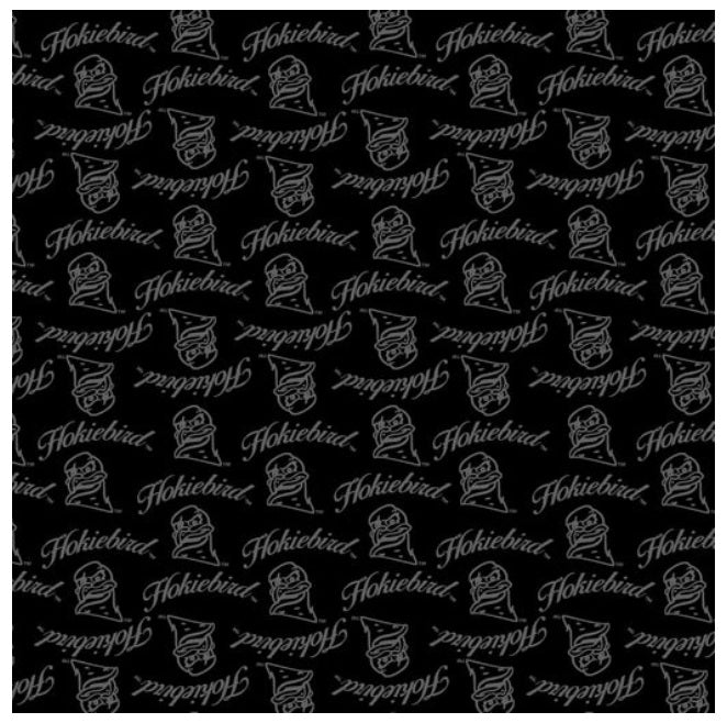 Virginia Tech Hookies NCAA College Black on Black Mini Pigment Print Sykel Enterprises Cotton Fabric VT-1393-BL