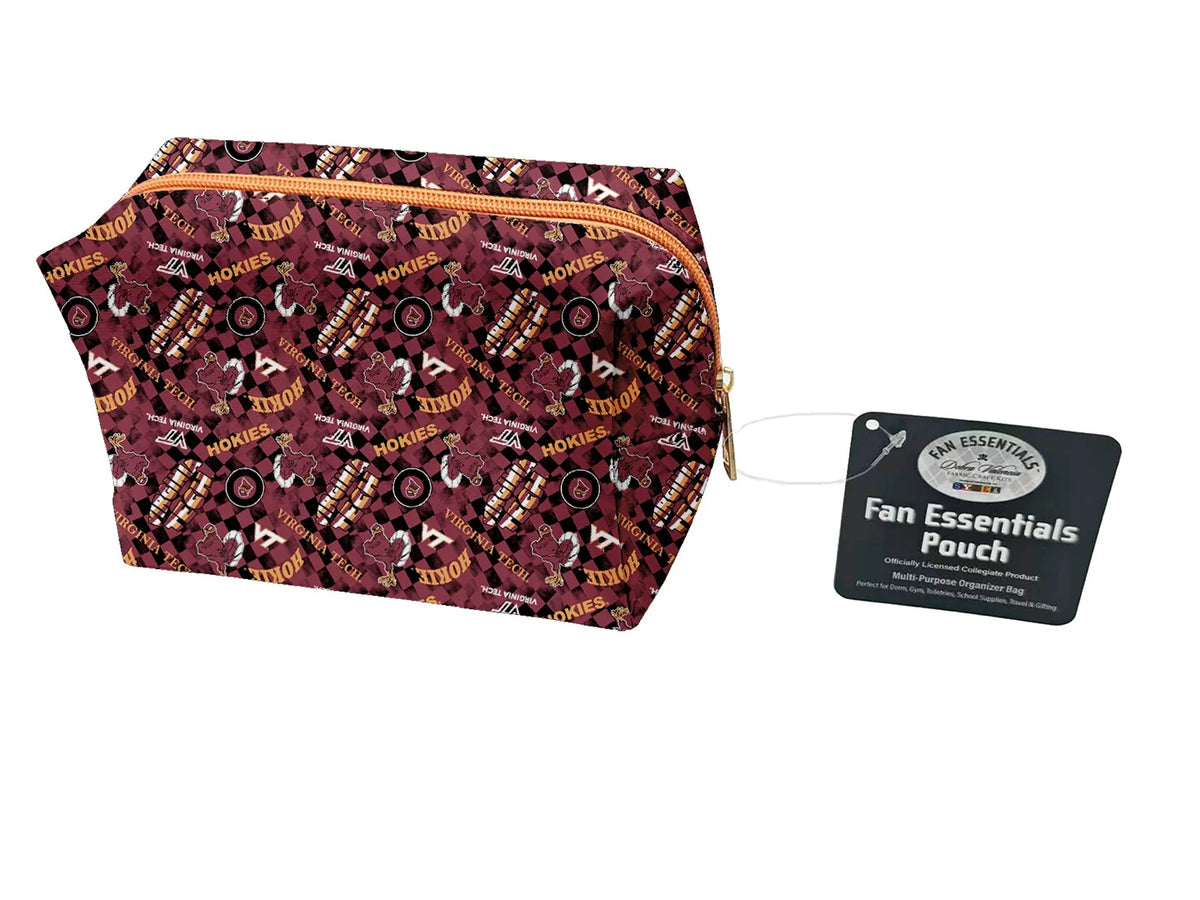 Virginia Tech Hookies NCAA Collegiate Bag Pouch Large Medium and Wristlet Collection Sykel Enterprises VT-5006