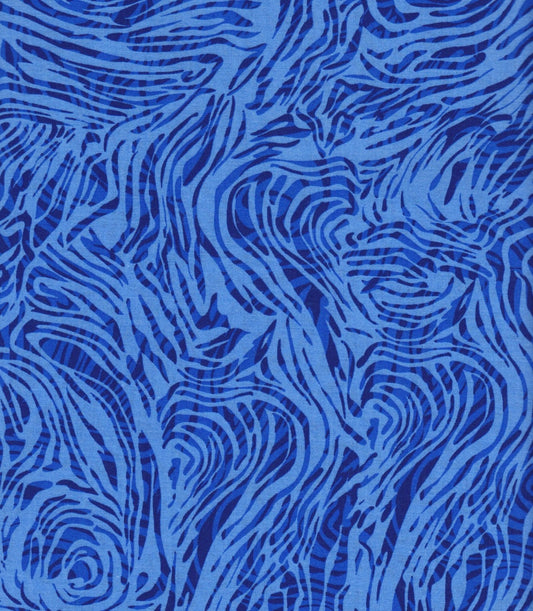Vortex Royal Blue Tone on Tone Blender Foust Textiles Cotton Fabric