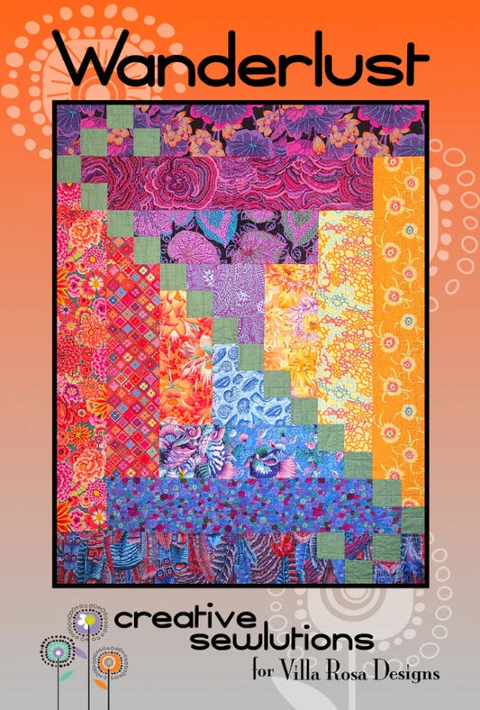 Wanderlust Quilt Pattern 49"x63" Creative Sewlutions Villa Rosa Designs VRD-WANDERLUST