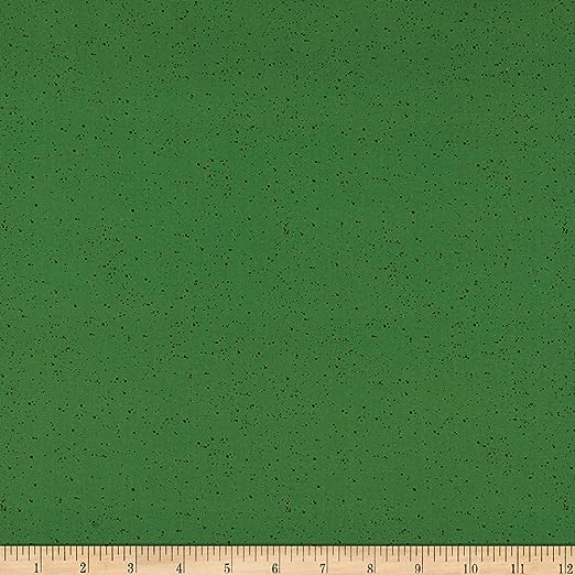 Warm Wishes Speckled Solid Storm Green Hannah Dale Maywood Studio Cotton Fabric