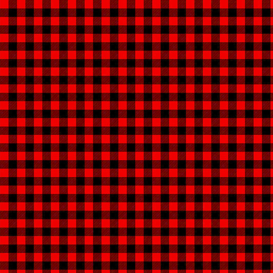 Warm Winter Wishes Buffalo Plaid Red/Black Lucie Crovatto Studio E Cotton Fabric SE-5873-89