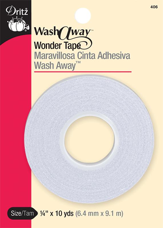 Wash Away Wonder Tape 1/4" x 10 yd Dritz DRITZ-406