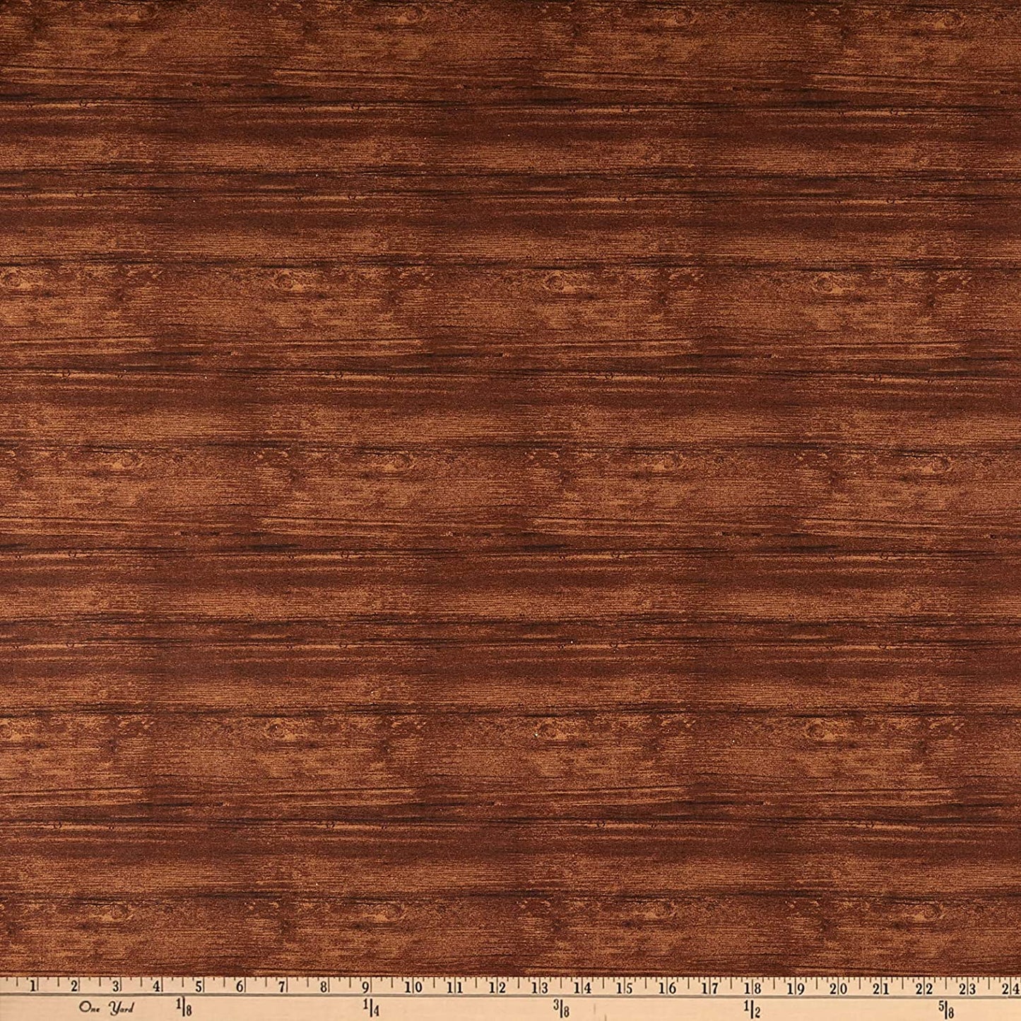 Washed Wood 108" Espresso Brown Wide Back Benartex Cotton Fabric