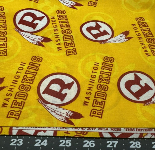 Washington Redskins NFL Football Legacy Yellow Fabric Traditions Cotton Fabric