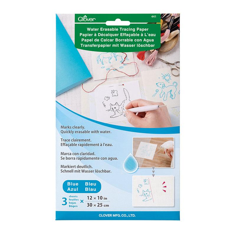 Water Erasable Tracing Paper Clover Needlecraft CN-441