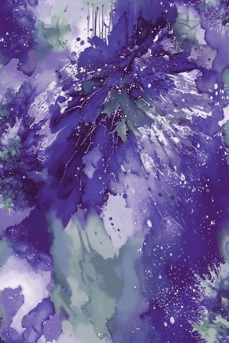 Watercolor Wonder Splash of Color 108" Wide Backing Lavender Green Henry Glass Cotton Fabric HG-2228-56