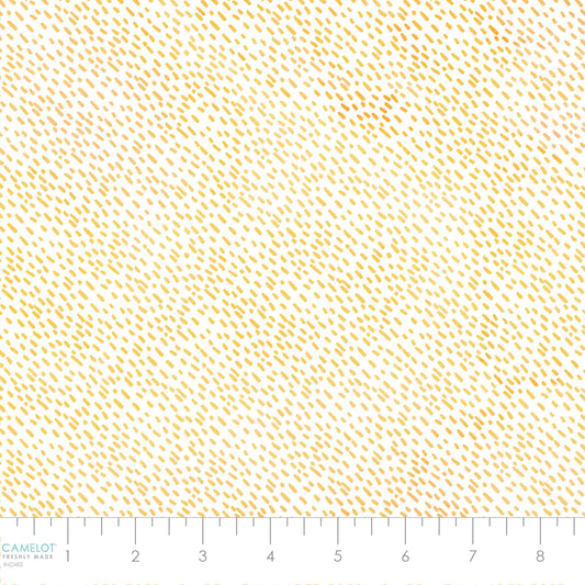 Welcome to our Hive Bee Pollen White Courtney Morgenstern Camelot Cotton Fabric