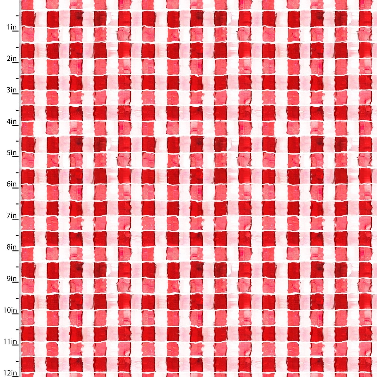 Welcome to the Funny Farm Gingham Red Connie Haley 3 Wishes Cotton Fabric | US Fabric Shop