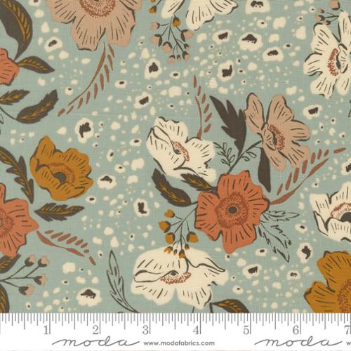 Wellspring Flora Flourish Florals Charcoal Grey Stephanie Sliwinski Fancy That Design House Moda Cotton Fabric MD-45670-19