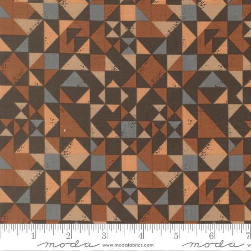Wellspring Quilt Blocked Geometrics Charcoal Multi Stephanie Sliwinski Fancy That Design House Moda Cotton Fabric MD-45673-19